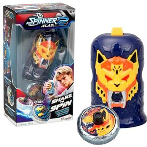 Bizak Spinner Mad 2 Shake, enkel snurra med avancerad mekanism, Jade Wolf, stridsleksak för pojkar och flickor +5 år, 6 olika stilar att samla, (62006323-3) Bizak Spinner Mad 2 Shake, enkel snurra med avancerad mekanism, Jade Wolf, stridsleksak för pojkar och flickor +5 år, 6 olika stilar att samla, (62006323-3)