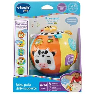 VTech Baby Upptäckt boll, interaktiv boll med rörelsesensor, pedagogiskt spel för barn för sensorisk utveckling, Prime upptäcktboll, italienskt språk, batterier ingår, 6–36 månader VTech Baby Upptäckt boll, interaktiv boll med rörelsesensor, pedagogiskt spel för barn för sensorisk utveckling, Prime upptäcktboll, italienskt språk, batterier ingår, 6–36 månader
