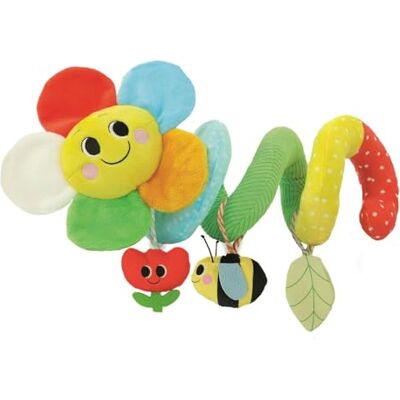 Clementoni Stroller Plush Spiral Toy Soft Sensory Forest Animal Activity Spiral for Strollers and Cots Raccoon, Squirrel, Hedgehog & Bird Characters with Rattles and Textures Clementoni Stroller Plush Spiral Toy Soft Sensory Forest Animal Activity Spiral for Strollers and Cots Raccoon, Squirrel, Hedgehog & Bird Characters with Rattles and Textures