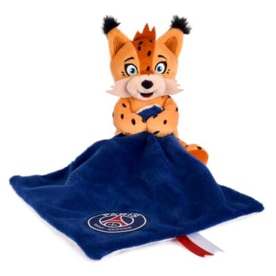Doudou et Compagnie PSG Doudou Germain Le Lynx Pantin plysch med babygosedjur 15 cm Paris Saint-Germain Mascotte med Doudou Plat broderad PSG-logotyp mjuk plysch baby presentidé för födelse och Doudou et Compagnie PSG Doudou Germain Le Lynx Pantin plysch med babygosedjur 15 cm Paris Saint-Germain Mascotte med Doudou Plat broderad PSG-logotyp mjuk plysch baby presentidé för födelse och