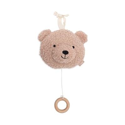 Jollein Musiklåda Baby Teddy Bear – Wild Rose – tyg musikanhängare – för flickor och pojkar – babymusikleksak – gosedjur med musik Jollein Musiklåda Baby Teddy Bear – Wild Rose – tyg musikanhängare – för flickor och pojkar – babymusikleksak – gosedjur med musik