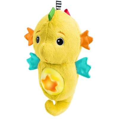 Baby Einstein Sea Dreams Sjöhäst, insomningshjälp, gosedjur och vit bullerapparat för baby – med Cry-Reply teknik, Mage, oceanljud och klassisk, perfekt för nyfödda, gul Baby Einstein Sea Dreams Sjöhäst, insomningshjälp, gosedjur och vit bullerapparat för baby – med Cry-Reply teknik, Mage, oceanljud och klassisk, perfekt för nyfödda, gul
