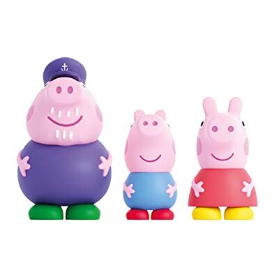 DQB DeQUBE Peppa Pig Set med 3 Peppa Pig badfigurer, vatten och badleksaker, inklusive George, farfar och Peppa (DeQube 919D00047) DQB DeQUBE Peppa Pig Set med 3 Peppa Pig badfigurer, vatten och badleksaker, inklusive George, farfar och Peppa (DeQube 919D00047)