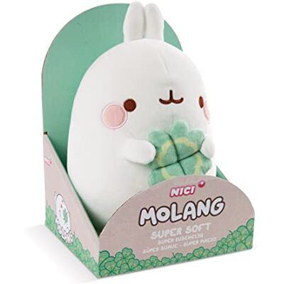 NICI Mjukisleksak MOLANG med klöverblad 16cm i presentförpackning NICI Mjukisleksak MOLANG med klöverblad 16cm i presentförpackning
