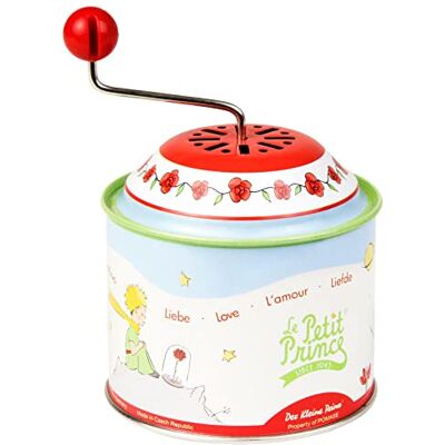 Lena tin Toys 52769 – Musikinredning Den lilla prinsen, musikdosa ca 10,5 x 7,5 cm, roterande plåt med Melodie Claire de Lune, roterande låda av metall, roterande handtag för barn från 18 månader, Lena tin Toys 52769 – Musikinredning Den lilla prinsen, musikdosa ca 10,5 x 7,5 cm, roterande plåt med Melodie Claire de Lune, roterande låda av metall, roterande handtag för barn från 18 månader,