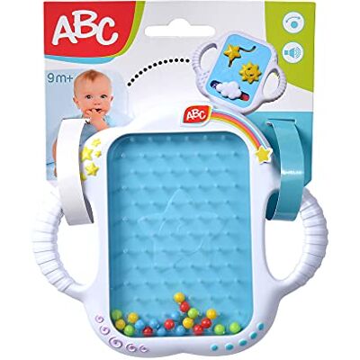 Simba ABC 104010008Y06 Aktivitetsleksak Regnljud Aktivitetsleksak från ABC med Kulor som Skapar Regnljud på ena Sidan och Skjutreglage med Mekaniskt Ljud på andra Sidan, 15 cm, Från 9 månader Simba ABC 104010008Y06 Aktivitetsleksak Regnljud Aktivitetsleksak från ABC med Kulor som Skapar Regnljud på ena Sidan och Skjutreglage med Mekaniskt Ljud på andra Sidan, 15 cm, Från 9 månader