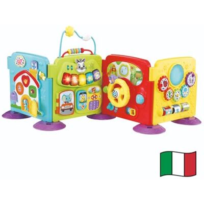 VTech Mitt första aktivitetscenter, 3-i-1 aktivitetscenter med 2 låtar och 10 melodier, fin motorutveckling, automatisk avstängning, italienskt språk, batterier ingår, 6–36 månader VTech Mitt första aktivitetscenter, 3-i-1 aktivitetscenter med 2 låtar och 10 melodier, fin motorutveckling, automatisk avstängning, italienskt språk, batterier ingår, 6–36 månader