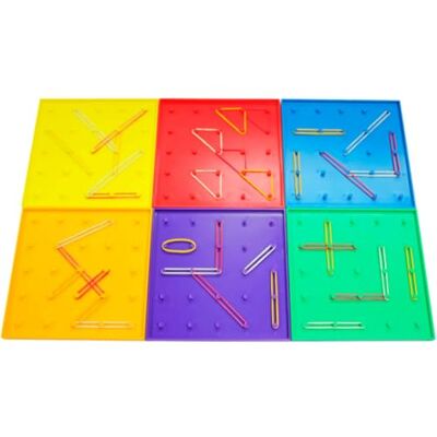 DOHE Educa-Geoplaner för barn med 36 elastiska gummiband, flerfärgad, 15 x 15 x 5,2 cm (1010) DOHE Educa-Geoplaner för barn med 36 elastiska gummiband, flerfärgad, 15 x 15 x 5,2 cm (1010)