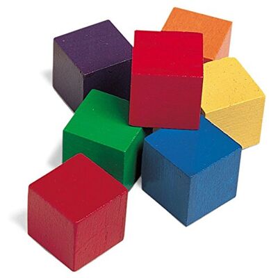 Learning Resources Colour Cubes Trä Färgkuber 102-Stycken Uppsättning, 1-Tum Storlek Learning Resources Colour Cubes Trä Färgkuber 102-Stycken Uppsättning, 1-Tum Storlek