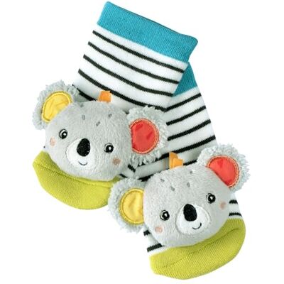 Fehn Rasselsocken Baby Koala – Babysocken mit Rassel Funktion – Socken zur Förderung der Motorik – Babykleidung ideal als Erstlingssöckchen – Lernspielzeug für Kinder von 0-12 Monaten Fehn Rasselsocken Baby Koala – Babysocken mit Rassel Funktion – Socken zur Förderung der Motorik – Babykleidung ideal als Erstlingssöckchen – Lernspielzeug für Kinder von 0-12 Monaten