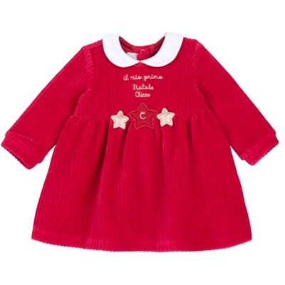 Chicco , julklänning för flickor och baby, med bekväm öppning på baksidan, gjord av varmt och mjukt tyg, maskintvättbar, kläder för flickor och baby, presentidé flicka, designad i Italien, Röd (6) 1m, Chicco , julklänning för flickor och baby, med bekväm öppning på baksidan, gjord av varmt och mjukt tyg, maskintvättbar, kläder för flickor och baby, presentidé flicka, designad i Italien, Röd (6) 1m,