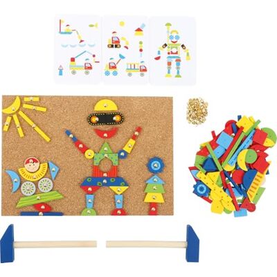 small foot Hammarspel Av Kork Och Trä, Inklusive Tillbehör Och Bildmallar För Kreativt Skoj, Från 3 År, 3944 small foot Hammarspel Av Kork Och Trä, Inklusive Tillbehör Och Bildmallar För Kreativt Skoj, Från 3 År, 3944