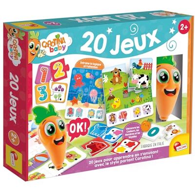 Liscianigiochi Lisciani Carotina Baby 20 Pedagogiska spel barn från 2 år Interaktiv elektronisk penna ingår Lärande färger, former, siffror, djur Baby Awakening & Hand Eye Coordination Toy Liscianigiochi Lisciani Carotina Baby 20 Pedagogiska spel barn från 2 år Interaktiv elektronisk penna ingår Lärande färger, former, siffror, djur Baby Awakening & Hand Eye Coordination Toy