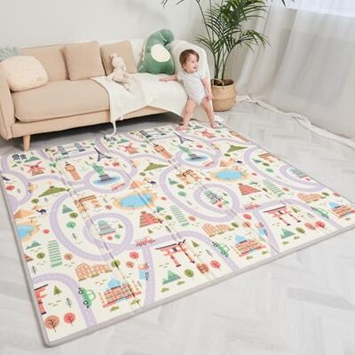 SUPERBE BEBE Baby lekmatta 180 x 200 x 1,5 cm – magtid matta – XXL stor storlek baby lekgym – vikbar lekmatta – vattentätt skum baby lekmatta. Golvmatta för barn småbarn barn – babymattor för golv lek SUPERBE BEBE Baby lekmatta 180 x 200 x 1,5 cm – magtid matta – XXL stor storlek baby lekgym – vikbar lekmatta – vattentätt skum baby lekmatta. Golvmatta för barn småbarn barn – babymattor för golv lek