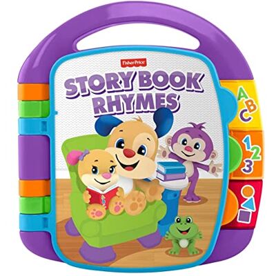 Fisher-Price lärande kul sångbok baby babymusik bok från 6 månader babymusikleksak elektronisk barnbok babyleksak med musik leksak baby från 6 månader, version: Italienska, CDH49 Fisher-Price lärande kul sångbok baby babymusik bok från 6 månader babymusikleksak elektronisk barnbok babyleksak med musik leksak baby från 6 månader, version: Italienska, CDH49