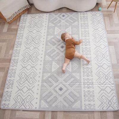 SUPERBE BEBE Lekmatta för barn 160 x 180 x 1 cm XXL vändbar tjock skummatta lekmatta för spädbarn Sensorisk utveckling främjar motorik matta SUPERBE BEBE Lekmatta för barn 160 x 180 x 1 cm XXL vändbar tjock skummatta lekmatta för spädbarn Sensorisk utveckling främjar motorik matta
