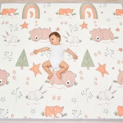 SUPERBE BEBE Lekmatta för bebisar 180x200x1,5cm XXL vändbar skumgolvsmatta – Bärbar lekmatta för småbarn motorisk matta för sensorisk utveckling SUPERBE BEBE Lekmatta för bebisar 180x200x1,5cm XXL vändbar skumgolvsmatta – Bärbar lekmatta för småbarn motorisk matta för sensorisk utveckling