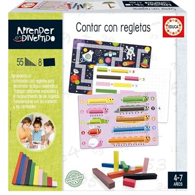 Educa Regletter från Cuisenaire, arbetsverktyget för matematiskt innehåll och utveckling av logiskt matematiskt tänkande. Från 5 6 till 7 år (20110) Educa Regletter från Cuisenaire, arbetsverktyget för matematiskt innehåll och utveckling av logiskt matematiskt tänkande. Från 5 6 till 7 år (20110)
