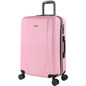 ITACA Resväska Med Hårt Skal i ABS Lätt Bagage Med 4 Spinnerhjul, Teleskophandtag & Kombinationshänglås, För Kabin & Inchecknin, Rosa ITACA Resväska Med Hårt Skal i ABS Lätt Bagage Med 4 Spinnerhjul, Teleskophandtag & Kombinationshänglås, För Kabin & Inchecknin, Rosa