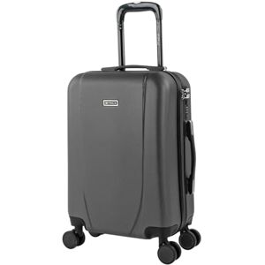 ITACA Kabinväska, Handbagage, 55x40x20, Lätt Vikt Och 4 Hjul Stilren Trolley Med Och Hårda Skalet För Säker Och Smidig Resa, Utökningsbar Kompatibel med Ryanair, Antracit ITACA Kabinväska, Handbagage, 55x40x20, Lätt Vikt Och 4 Hjul Stilren Trolley Med Och Hårda Skalet För Säker Och Smidig Resa, Utökningsbar Kompatibel med Ryanair, Antracit