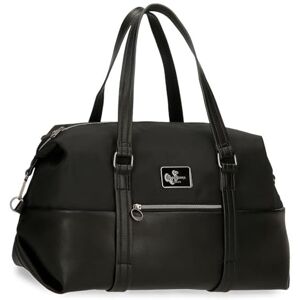 Pepe Jeans Christine resväska svart 40 x 25 x 20 cm polyester med detaljer i konstläder 20 L av Joumma Bags, svart, Talla única, resväska Pepe Jeans Christine resväska svart 40 x 25 x 20 cm polyester med detaljer i konstläder 20 L av Joumma Bags, svart, Talla única, resväska
