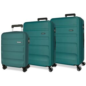 ROLL ROAD Flex Resväska Set Grön 55/65/75 cm Styv 9,4 kg Sidokombinationslås ABS 9,4 kg 188L Handbagage, grön, Talla única, Bagageset ROLL ROAD Flex Resväska Set Grön 55/65/75 cm Styv 9,4 kg Sidokombinationslås ABS 9,4 kg 188L Handbagage, grön, Talla única, Bagageset