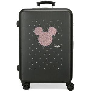 Disney Joumma Musse Studs Resväska Medium Svart 46 x 65 x 23 cm Hårt ABS Sidokombinationslås 56 L 3 kg 4 Dubbelhjul, svart, medium resväska Disney Joumma Musse Studs Resväska Medium Svart 46 x 65 x 23 cm Hårt ABS Sidokombinationslås 56 L 3 kg 4 Dubbelhjul, svart, medium resväska