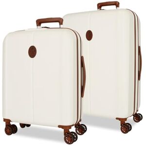 El Potro Ocuri Resväskeset vit, 55/70 cm, styv 6,2 kg, TSA ABS-stängning 6,2 kg, 118 L, utdragbart handbagage, Vit, Talla única, Bagageset El Potro Ocuri Resväskeset vit, 55/70 cm, styv 6,2 kg, TSA ABS-stängning 6,2 kg, 118 L, utdragbart handbagage, Vit, Talla única, Bagageset
