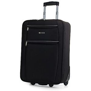 ITACA Vagn resväska, 50 cm, stuga, EVA polyester. Handbagage. Halvstyv, motståndskraftig och lätt. Teleskophandtag, 2 handtag och 2 hjul. Lågprisflyg, Svart ITACA Vagn resväska, 50 cm, stuga, EVA polyester. Handbagage. Halvstyv, motståndskraftig och lätt. Teleskophandtag, 2 handtag och 2 hjul. Lågprisflyg, Svart