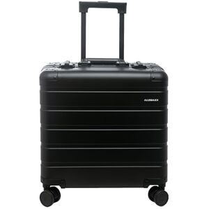 Alumaxx 45193 Affärsstrolley Gravity, resväska med övernattningsfack, avtagbar fackmapp och TSA-lås, aluminiumrullväska, vagn med 4 hjul, resväska ca 44 x 42 x 22,5 cm, svart Alumaxx 45193 Affärsstrolley Gravity, resväska med övernattningsfack, avtagbar fackmapp och TSA-lås, aluminiumrullväska, vagn med 4 hjul, resväska ca 44 x 42 x 22,5 cm, svart