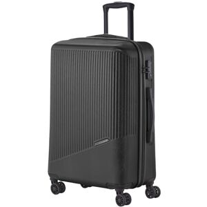 Travelite 4-hjuls resväska set 3 delar storlekar L/M/S, bagage serie Bali: ABS hårda skal trolleys, svart, Trolley Größe M (67 cm), Trolley med hårt skal med 4 hjul Travelite 4-hjuls resväska set 3 delar storlekar L/M/S, bagage serie Bali: ABS hårda skal trolleys, svart, Trolley Größe M (67 cm), Trolley med hårt skal med 4 hjul