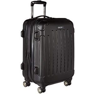 Kenneth Cole REACTION Renegade_Collection, Svart, 20-inch Carry On, Renegade 20 tum hård sida expanderbar 8-hjuls spinner handbagage resväska Kenneth Cole REACTION Renegade_Collection, Svart, 20-inch Carry On, Renegade 20 tum hård sida expanderbar 8-hjuls spinner handbagage resväska