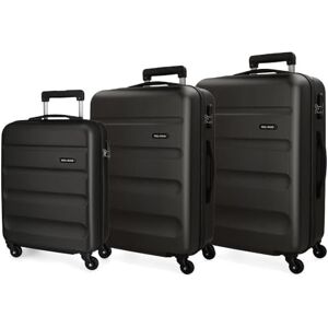 ROLL ROAD Bagageset 55–66–75 cm Flex svart ROLL ROAD Bagageset 55–66–75 cm Flex svart