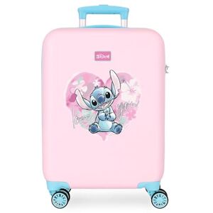 Disney Joumma Heart Stitch kabinväska rosa 38 x 55 x 20 cm styv 2 kg sida kombinationslås ABS 2 kg 35 L handbagage, Rosa, Talla única, Kabinväska Disney Joumma Heart Stitch kabinväska rosa 38 x 55 x 20 cm styv 2 kg sida kombinationslås ABS 2 kg 35 L handbagage, Rosa, Talla única, Kabinväska
