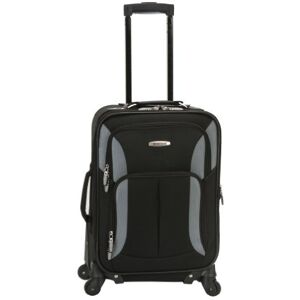 Rockland Bagage 45 cm expanderbar spinner handbagage, Svart/grå, En storlek, Pasadena 19 tum expanderbar spinner handbagage Rockland Bagage 45 cm expanderbar spinner handbagage, Svart/grå, En storlek, Pasadena 19 tum expanderbar spinner handbagage