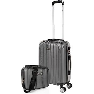 ITACA Kabinväska, Handbagage, 55x40x20, Lätt Vikt Och 4 Hjul Stilren Trolley Med Och Hårda Skalet För Säker Och Smidig Resa, Kompatibel med Ryanair, Antracit ITACA Kabinväska, Handbagage, 55x40x20, Lätt Vikt Och 4 Hjul Stilren Trolley Med Och Hårda Skalet För Säker Och Smidig Resa, Kompatibel med Ryanair, Antracit
