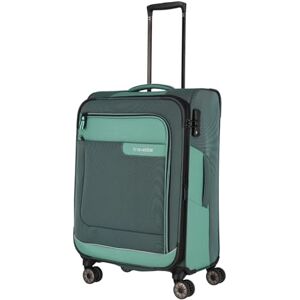 Travelite resväska set 4 delar mjukt skal 4 rullar, Eukalyptus (grön), Trolley M erw. (67 cm), Resväska med 4 hjul Travelite resväska set 4 delar mjukt skal 4 rullar, Eukalyptus (grön), Trolley M erw. (67 cm), Resväska med 4 hjul