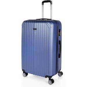 ITACA Vagn resväska, 70 cm, stor storlek XL, ABS. Styv, resistent, robust och lätt. Stor kapacitet. Teleskophandtag, 2 infällbara handtag, 4 hjul, Blå Safir ITACA Vagn resväska, 70 cm, stor storlek XL, ABS. Styv, resistent, robust och lätt. Stor kapacitet. Teleskophandtag, 2 infällbara handtag, 4 hjul, Blå Safir
