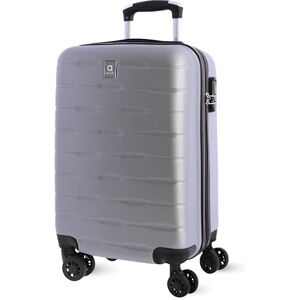AMICHI Resväskor hytt resväska passar för Ryannair, robust flygplansbagage med 4 hjul 360° och hänglås, Silver, 55x40x20 cm, Kabinväska AMICHI Resväskor hytt resväska passar för Ryannair, robust flygplansbagage med 4 hjul 360° och hänglås, Silver, 55x40x20 cm, Kabinväska