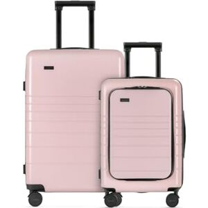 ETERNITIVE Set med 2 resväskor små och medelstora hårda resväskor av polykarbonat och ABS Storlek: 54 och 64 cm TSA låsväskor och 360° hjul 33L 64L handbagage Rosa, Rosa, Juego de 2 ETERNITIVE Set med 2 resväskor små och medelstora hårda resväskor av polykarbonat och ABS Storlek: 54 och 64 cm TSA låsväskor och 360° hjul 33L 64L handbagage Rosa, Rosa, Juego de 2