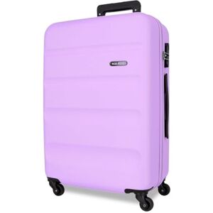 ROLL ROAD Flexibel resväska tillverkad av ABS, ett material, sidokombinationslås med 4 dubbla hjul, handbagage, bekväm insida med ett fack, Lila, 51x75x28cm, Stor resväska ROLL ROAD Flexibel resväska tillverkad av ABS, ett material, sidokombinationslås med 4 dubbla hjul, handbagage, bekväm insida med ett fack, Lila, 51x75x28cm, Stor resväska