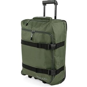 ITACA Duffelväska med hjul mjuk lättviktsbagage rullväska resväska slitstark bagageväska holdall, Khaki ITACA Duffelväska med hjul mjuk lättviktsbagage rullväska resväska slitstark bagageväska holdall, Khaki