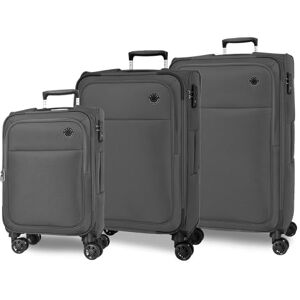 MOVOM Atlanta Resväskor Set, En storlek, Grå, Talla única, Bagageuppsättning MOVOM Atlanta Resväskor Set, En storlek, Grå, Talla única, Bagageuppsättning