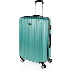 ITACA Vagn resväska, 70 cm, stor storlek XL, ABS. Styv, resistent, robust och lätt. Stor kapacitet. Teleskophandtag, 2 infällbara handtag, 4 hjul, Acquamarine ITACA Vagn resväska, 70 cm, stor storlek XL, ABS. Styv, resistent, robust och lätt. Stor kapacitet. Teleskophandtag, 2 infällbara handtag, 4 hjul, Acquamarine