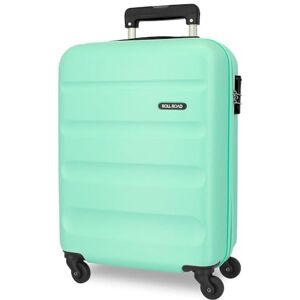 ROLL ROAD Flexibel resväska tillverkad av ABS, ett material, sidokombinationslås med 4 dubbla hjul, handbagage, bekväm insida med ett fack, Turkos, 38x55x20 cms, Kabinväska ROLL ROAD Flexibel resväska tillverkad av ABS, ett material, sidokombinationslås med 4 dubbla hjul, handbagage, bekväm insida med ett fack, Turkos, 38x55x20 cms, Kabinväska