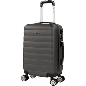 ITACA Kabinväska, Handbagage, 55x40x20, Lätt Vikt Och 4 Hjul Stilren Trolley Med Och Hårda Skalet För Säker Och Smidig Resa, Kompatibel med Ryanair, Antracit ITACA Kabinväska, Handbagage, 55x40x20, Lätt Vikt Och 4 Hjul Stilren Trolley Med Och Hårda Skalet För Säker Och Smidig Resa, Kompatibel med Ryanair, Antracit