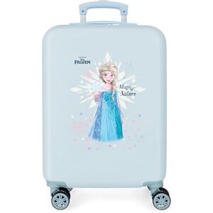 Disney Joumma Bags Frozen Magic ice, barnväska, tillverkad av ABS, hållbart och lätt material, fyra flerriktade svängbara dubbelhjul, kombinationslås på sidan för en säker resa., Färg: blå, 55 x 38 x Disney Joumma Bags Frozen Magic ice, barnväska, tillverkad av ABS, hållbart och lätt material, fyra flerriktade svängbara dubbelhjul, kombinationslås på sidan för en säker resa., Färg: blå, 55 x 38 x