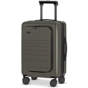 ETERNITIVE Kabinväska Handbagage i polykarbonat och ABS Storlek: 54x34x23,5 cm 33L USB-C och USB-A-port styv resväska med TSA-lås 360° rullväska Olive, Olivgrön, Bagage à Main, ETERNITIVE Kabinväska Handbagage i polykarbonat och ABS Storlek: 54x34x23,5 cm 33L USB-C och USB-A-port styv resväska med TSA-lås 360° rullväska Olive, Olivgrön, Bagage à Main,