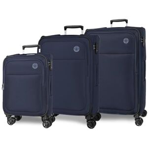 MOVOM Atlanta Resväskor Set, En storlek, Blå, Talla única, Bagageuppsättning MOVOM Atlanta Resväskor Set, En storlek, Blå, Talla única, Bagageuppsättning