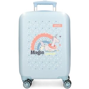 Enso Magic Summer blå kabinväska 33 x 50 x 20 cm hård 2 kg sida kombinationslås ABS 2 kg 33 L handbagage, Blå, Talla única, Kabinväska Enso Magic Summer blå kabinväska 33 x 50 x 20 cm hård 2 kg sida kombinationslås ABS 2 kg 33 L handbagage, Blå, Talla única, Kabinväska
